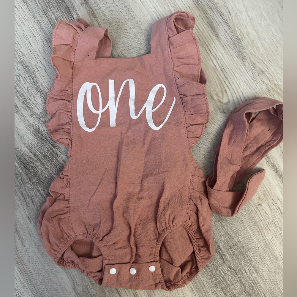 NWOT *One* bodysuit/romper & headband